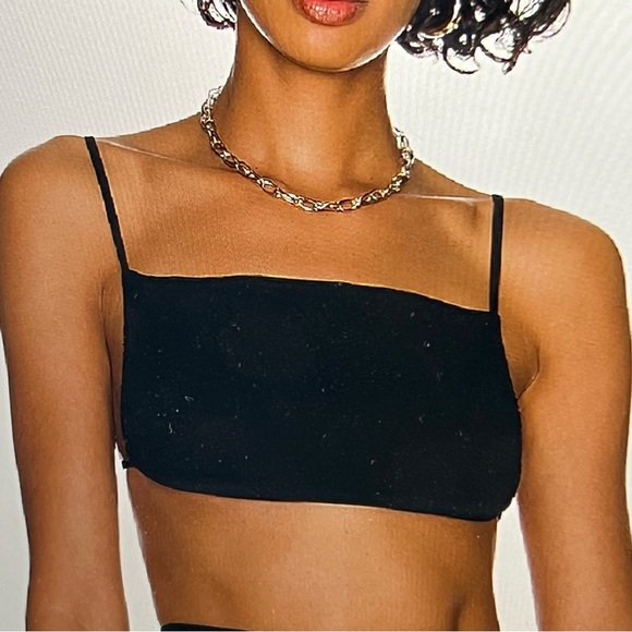 WeWoreWhat Tops - We Wore What Ruched Bandeau Strappy  Top